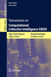 Front cover_Transactions On Computational Collective Intelligence Xxxiii