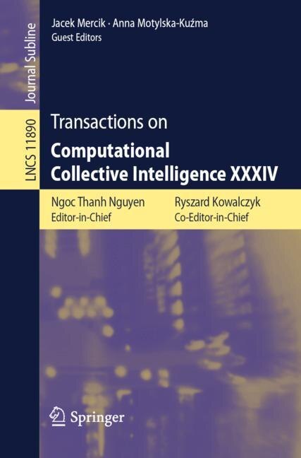 Couverture_Transactions On Computational Collective Intelligence Xxxiv