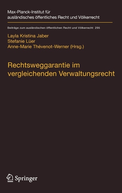 Couverture_Rechtsweggarantie Im Vergleichenden Verwaltungsrecht