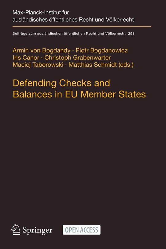 Front cover_Defending Checks and Balances in EU Member States