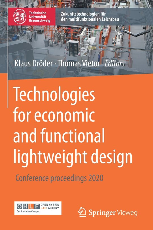 Couverture_Technologies For Economic And Functional Lightweight Design