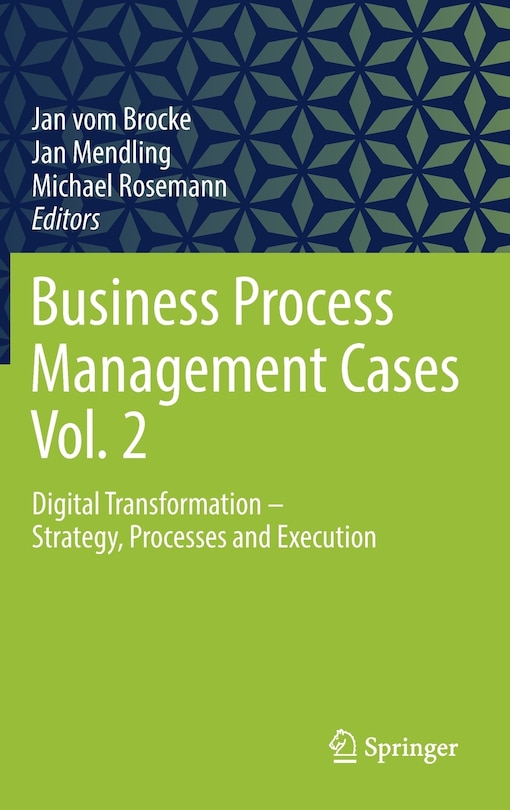 Couverture_Business Process Management Cases Vol. 2