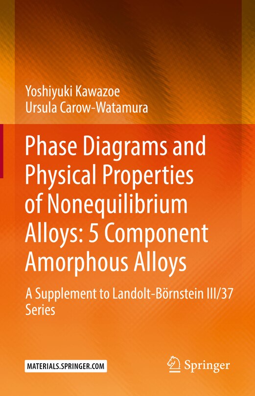 Couverture_Phase Diagrams And Physical Properties Of Nonequilibrium Alloys