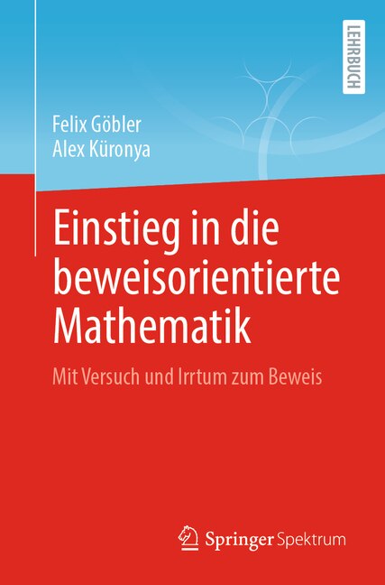 Front cover_Einstieg in Die Beweisorientierte Mathematik