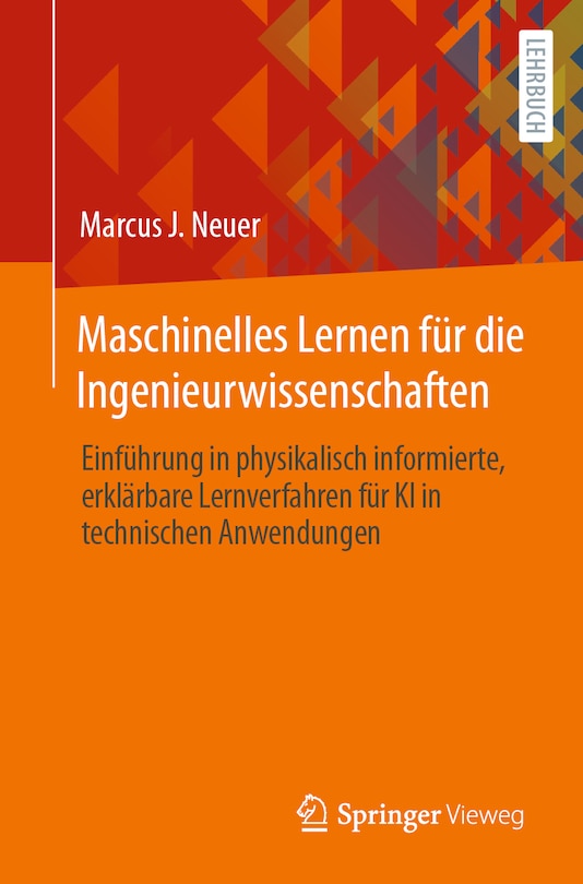 Couverture_Maschinelles Lernen Für Die Ingenieurwissenschaften