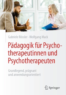 Couverture_Pädagogik Für Psychotherapeutinnen Und Psychotherapeuten