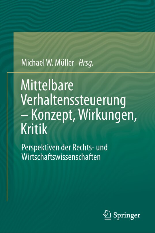 Couverture_Mittelbare Verhaltenssteuerung - Konzept, Wirkungen, Kritik