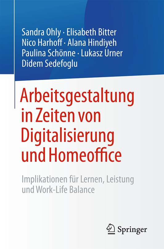 Couverture_Arbeitsgestaltung in Zeiten Von Digitalisierung Und Homeoffice