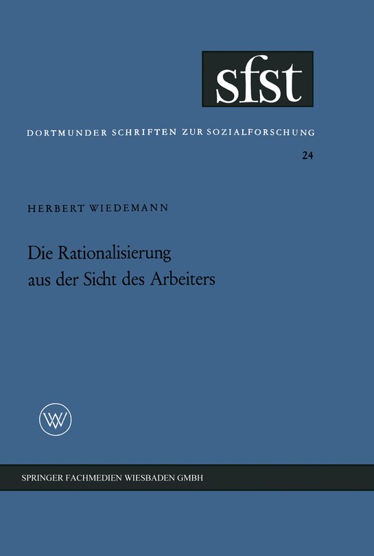 Couverture_Die Rationalisierung aus der Sicht des Arbeiters