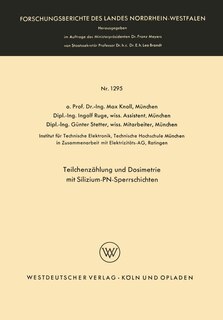 Teilchenzählung und Dosimetrie mit Silizium-PN-Sperrschichten