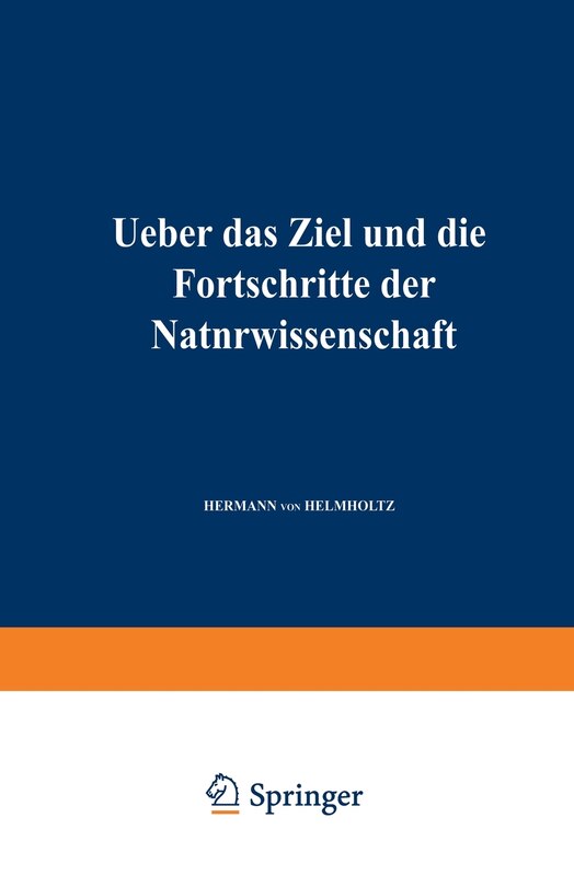 Front cover_Ueber das Ziel und die Fortschritte der Naturwissenschaft