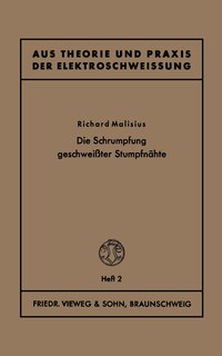 Front cover_Die Schrumpfung geschweißter Stumpfnähte
