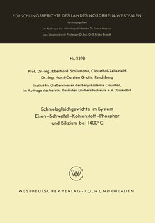 Schmelzgleichgewichte im System Eisen-Schwefel-Kohlenstoff-Phosphor und Silizium bei 1400°C