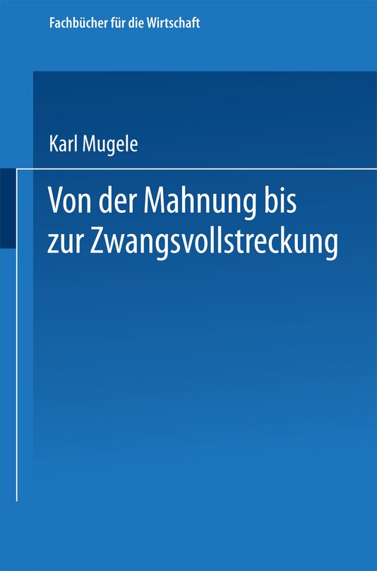 Front cover_Von der Mahnung bis zur Zwangsvollstreckung