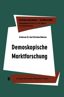 Couverture_Demoskopische Marktforschung