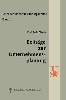 Front cover_Beiträge zur Unternehmensplanung