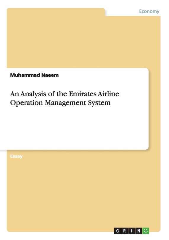 Front cover_An Analysis of the Emirates Airline Operation Management System
