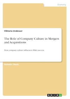 Front cover_The Role of Company Culture in Mergers and Acquisitions