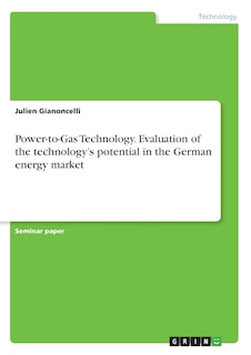 Front cover_Power-to-Gas Technology. Evaluation of the technology's potential in the German energy market