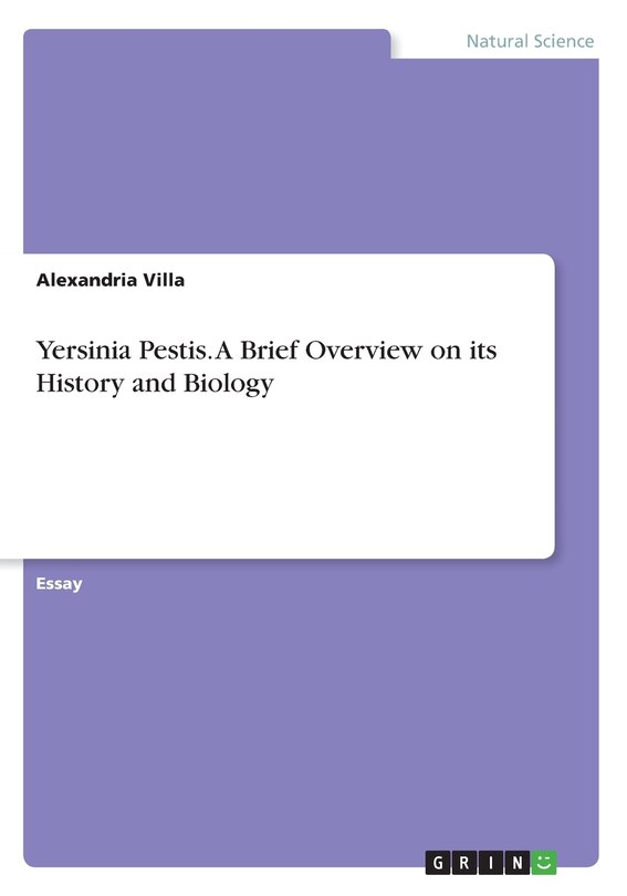 Couverture_Yersinia Pestis. A Brief Overview on its History and Biology