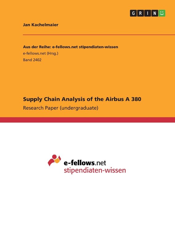 Front cover_Supply Chain Analysis of the Airbus A 380