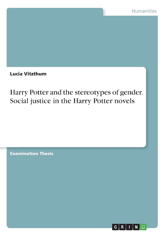 Couverture_Harry Potter and the stereotypes of gender. Social justice in the Harry Potter novels