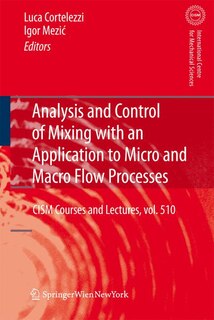 Front cover_Analysis and Control of Mixing with an Application to Micro and Macro Flow Processes