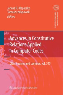 Front cover_Advances in Constitutive Relations Applied in Computer Codes