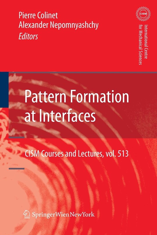 Couverture_Pattern Formation at Interfaces