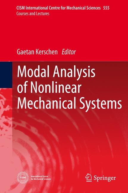Front cover_Modal Analysis of Nonlinear Mechanical Systems