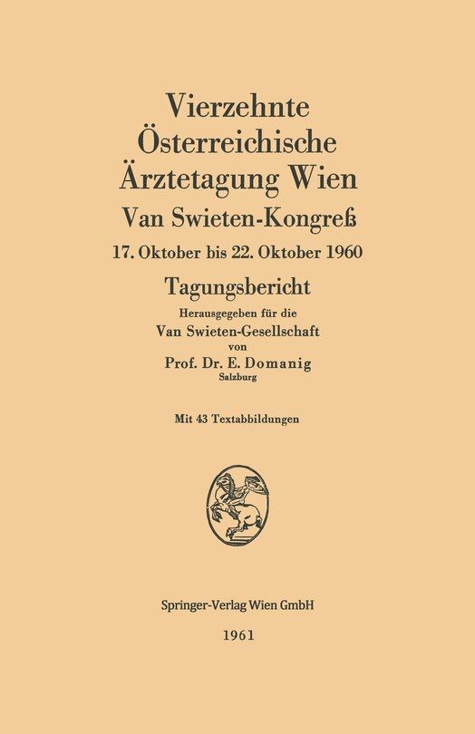 Couverture_Vierzehnte Österreichische Ärztetagung Wien