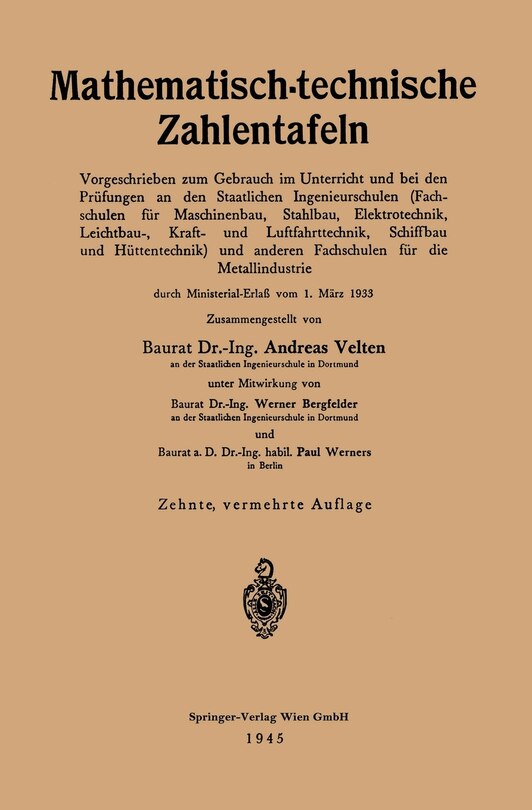 Couverture_Mathematisch-technische Zahlentafeln