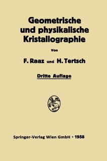 Front cover_Geometrische und physikalische Kristallographie