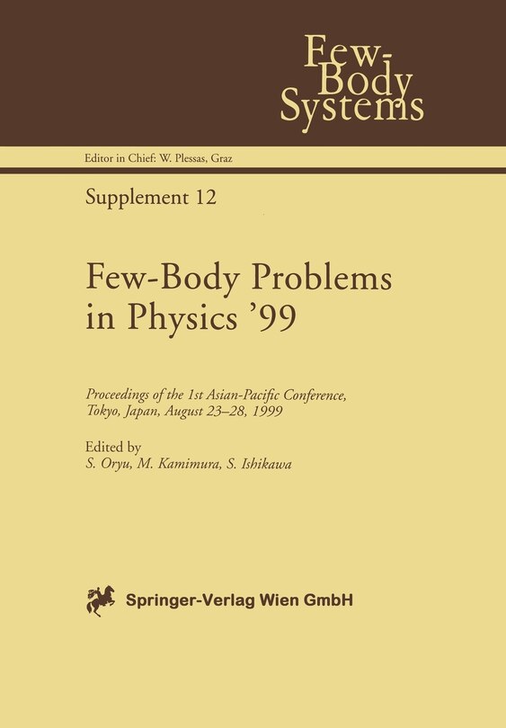 Couverture_Few-body Problems In Physics '99