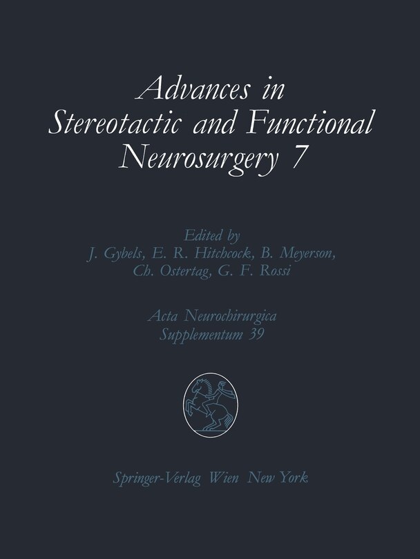 Front cover_Advances in Stereotactic and Functional Neurosurgery 7