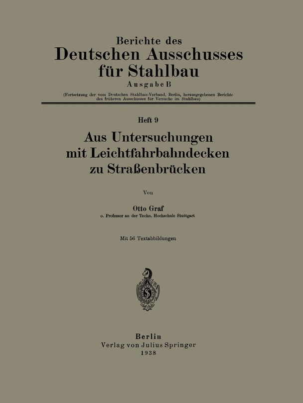 Couverture_Aus Untersuchungen mit Leichtfahrbahndecken zu Straßenbrücken