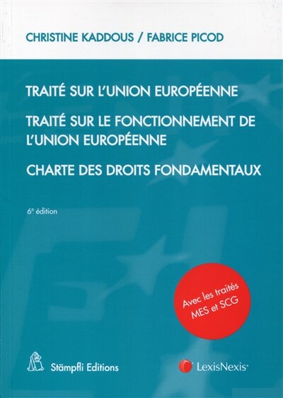 Front cover_Traité sur l'Union européenne ; Traité sur le fonctionnement de l'Union européenne ; Charte des droits fondamentaux