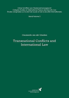 Couverture_Transnational Conflicts and International Law