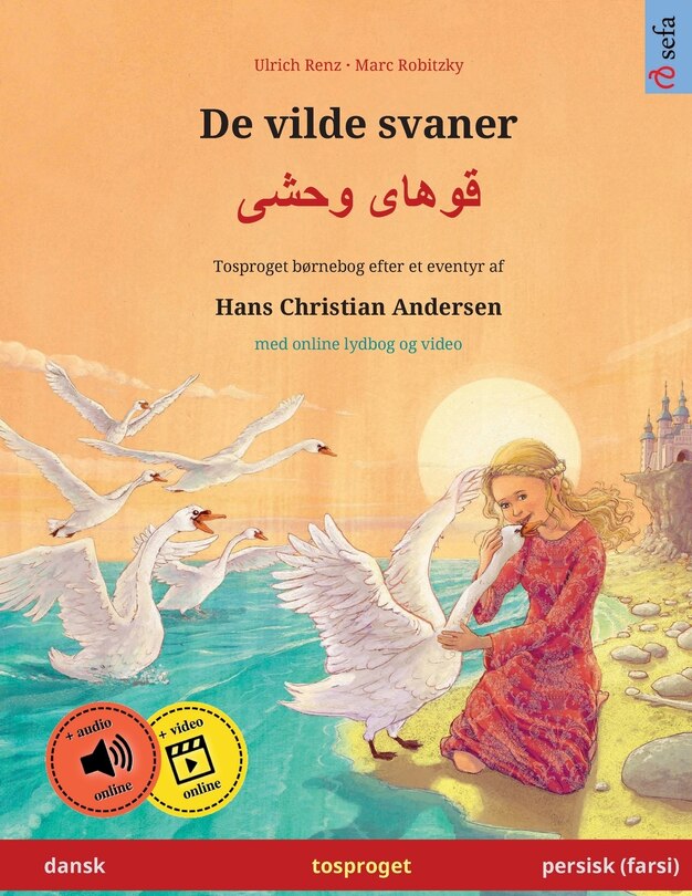 Front cover_De vilde svaner - قوهای وحشی (dansk - persisk (farsi))