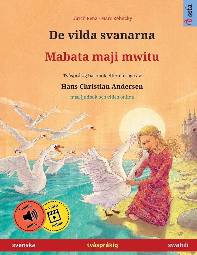 Couverture_De vilda svanarna - Mabata-maji Mwitu (svenska - swahili)