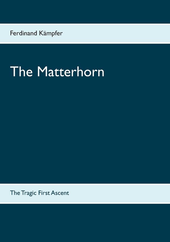 Front cover_The Matterhorn
