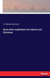 Front cover_Short daily meditations for Advent and Christmas