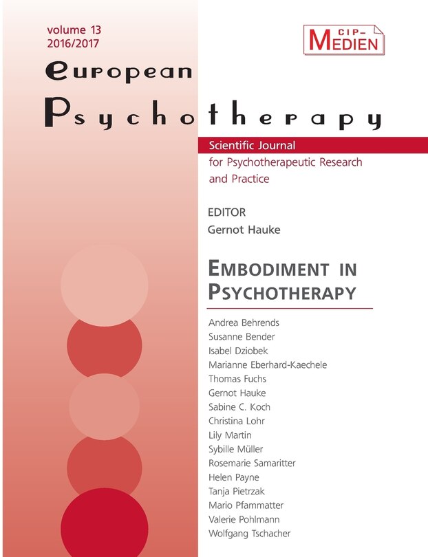 Front cover_European Psychotherapy 2016/2017