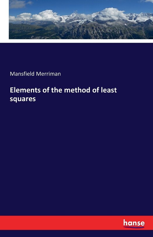 Couverture_Elements of the method of least squares