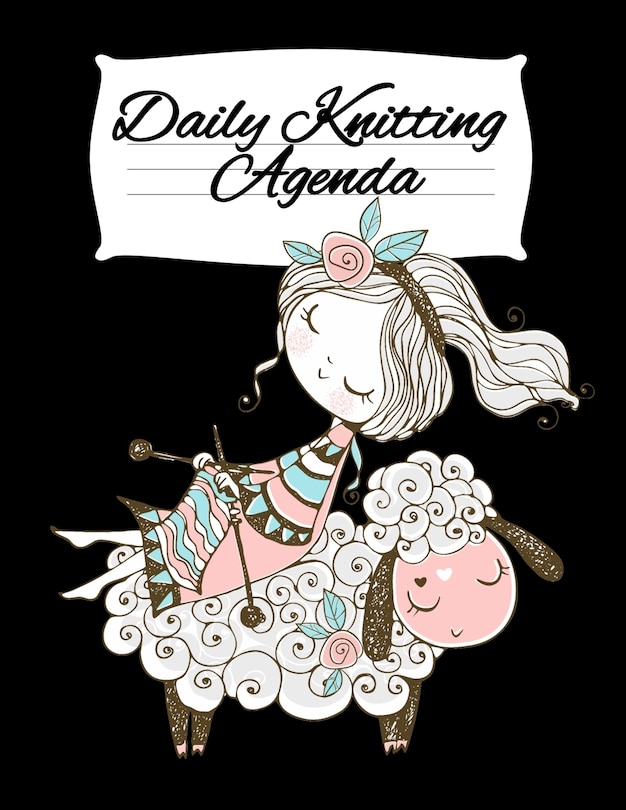 Couverture_Daily Knitting Agenda (1 Year, 12 Months)
