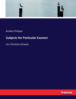 Couverture_Subjects for Particular Examen