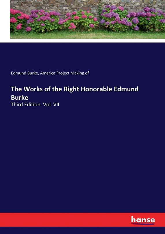 Front cover_The Works of the Right Honorable Edmund Burke