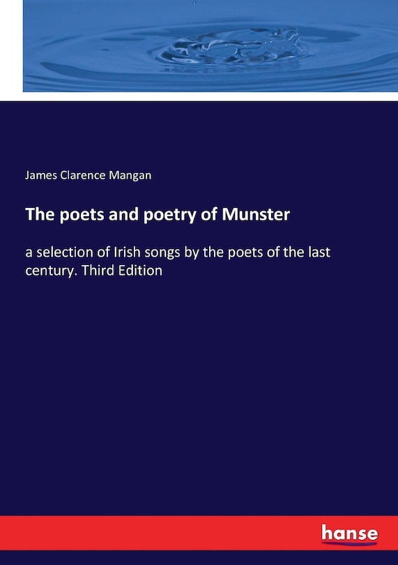Front cover_The poets and poetry of Munster