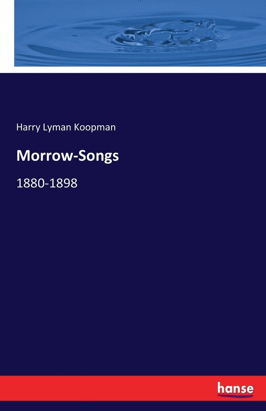 Front cover_Morrow-Songs