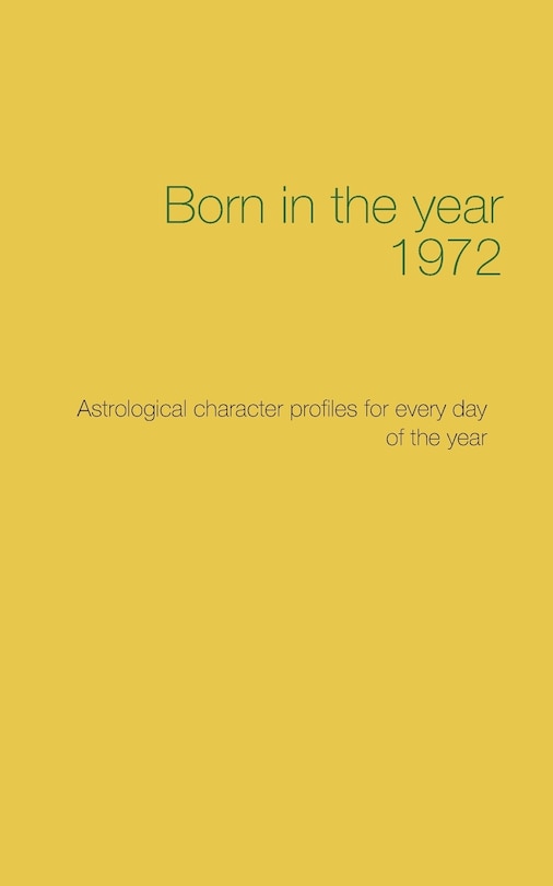 Front cover_Born in the year 1972